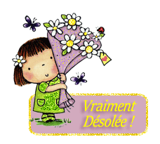 Gif animé vraiment désolée fille fleurs